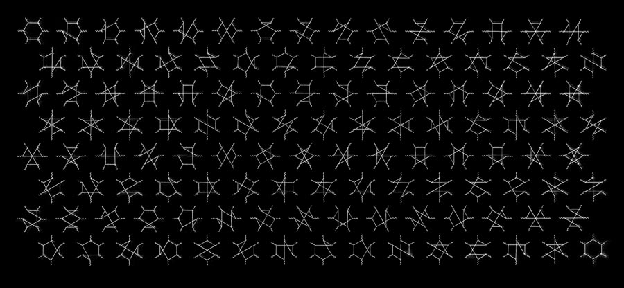 120 Feynman Diagrams of 6-photon Scattering | Edward Tufte